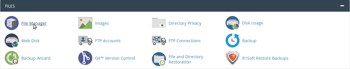 File Manager cPanel