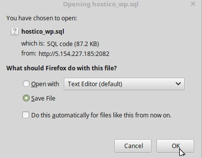 Salvare baza de date