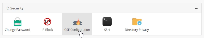 Sectiunea Securitate Webuzo