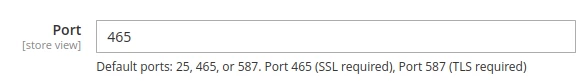 Port SMTP